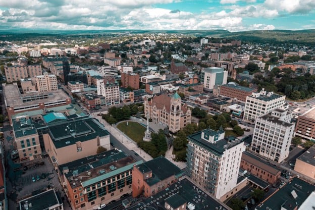 Ariel Photo of a PA City 